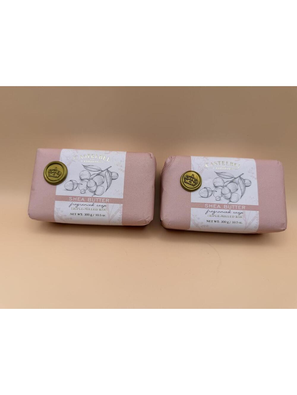 (2-Pack) Castelbel Porto Shea Butter Luxury Soap Bar 300g / 10.5 oz - NEW